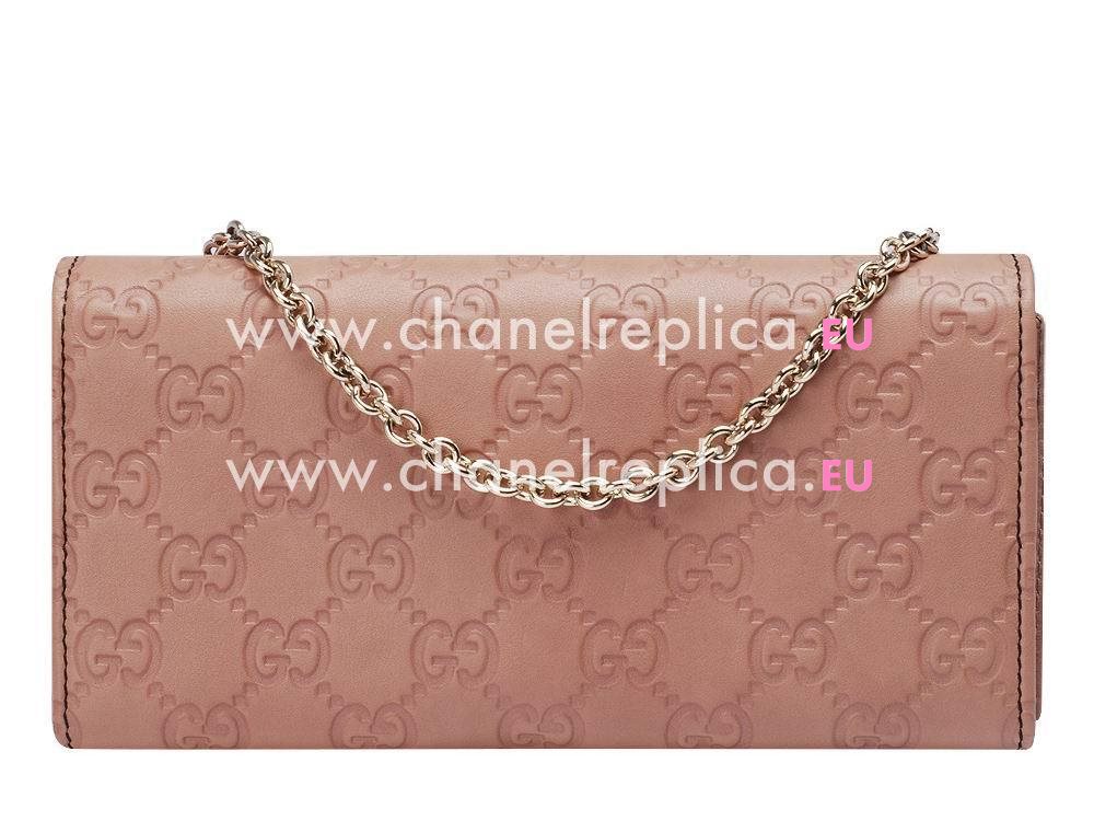 Gucci Emily Guccissima GG Calfskin Bag In Pink G521177