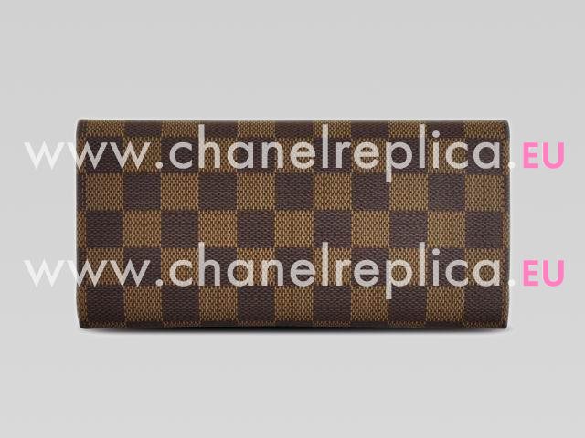 Louis Vuitton Damier Ebene Canvas Josephine Wallet N63018