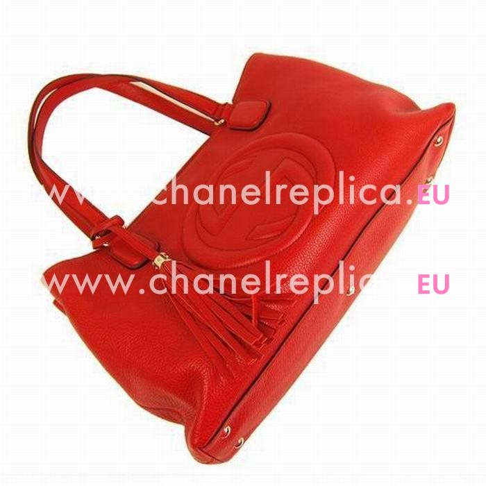 Gucci Soho GG Calfskin Bag Red G5229527