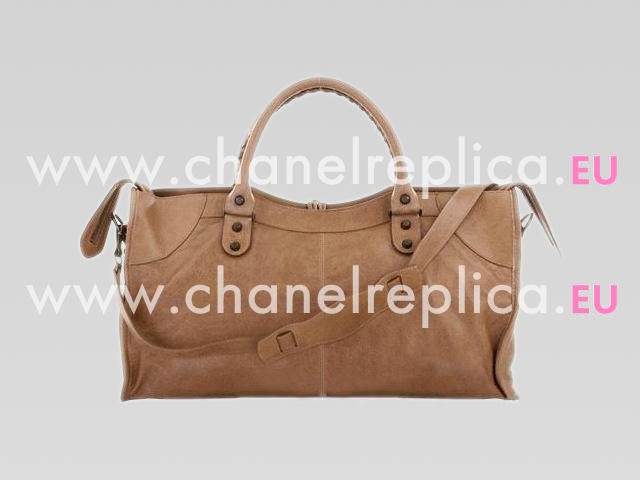 Balenciaga Part-Time Planet Small Stud Bag Light Brown 168028LB