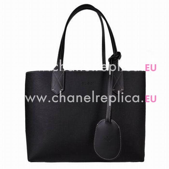 Gucci Calfskin Two Sided Tote Bag In Khaki Black G5594614