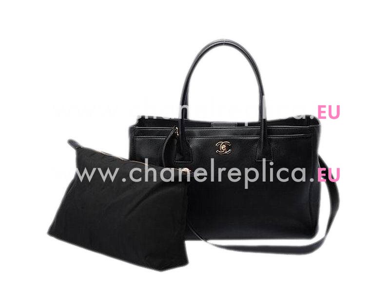 CHANEL LARGE EXECUTIVE TOTE BLACK(GOLD) A15206-BG
