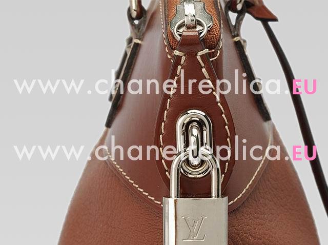 Louis Vuitton Suhali Leather Lockit PM Brown M91889