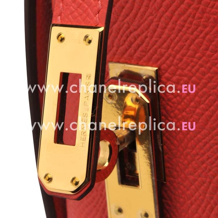 Hermes Kelly Mini ROSE JAIPUR Epsom Leather Gold Hardware HK1022TSA