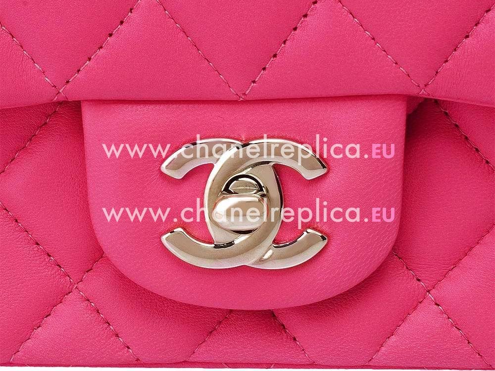 Chanel Mini Coco Lambskin Flap Bag In Red(Gold) A35225