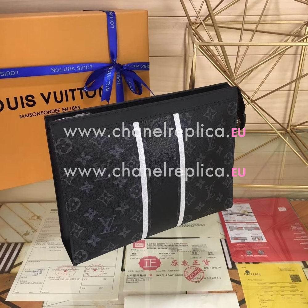 Louis Vuitton Pochette Voyage Monogram Eclipse Flash Bag M64440