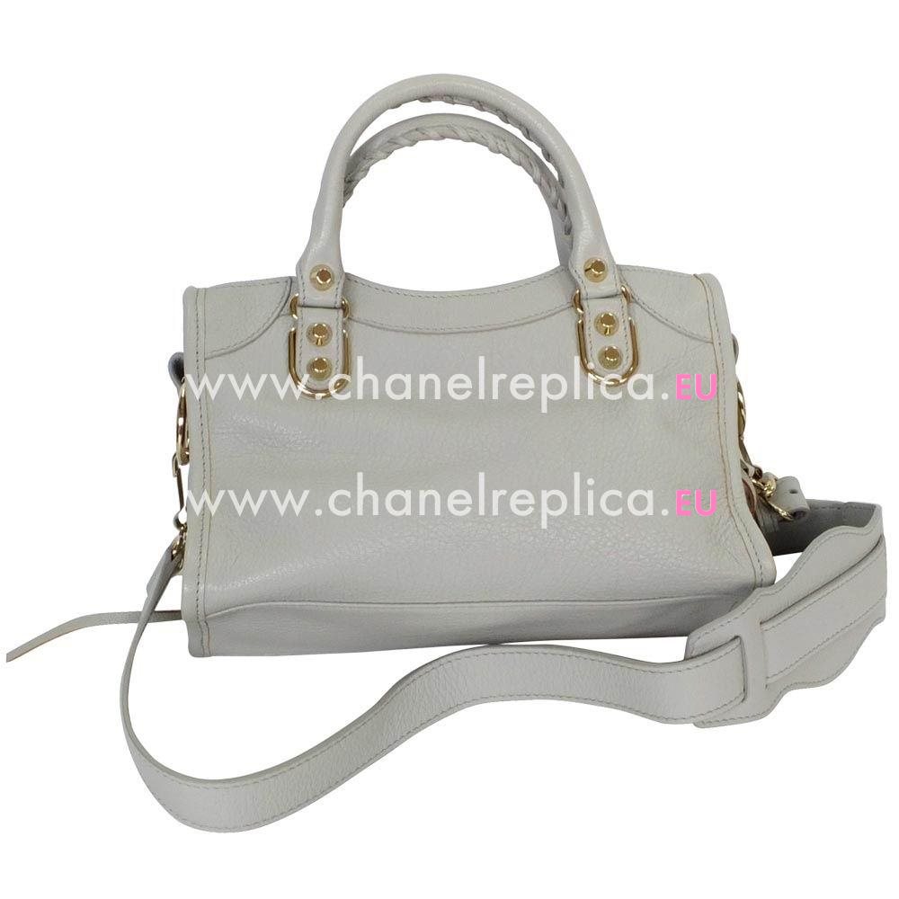 Balenciage City Lambskin Gold hardware Classic Bag Gray B2054972