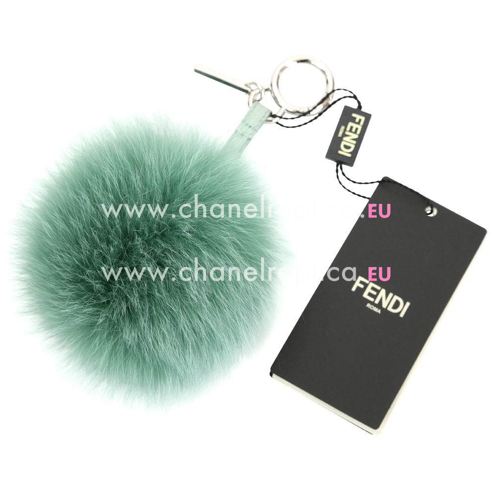 FENDI Pompon Bag Charm The Fox Pendant Green F6122811