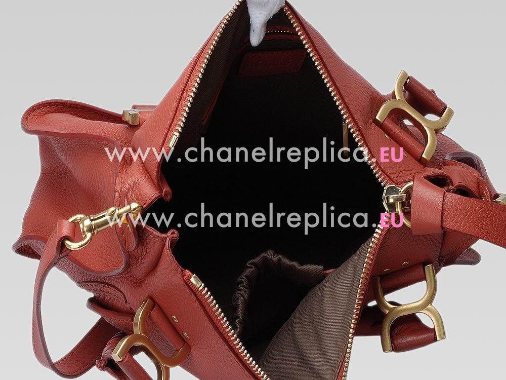 CHLOE Medium Marcie Double Handle Bag Maple-leaf Red C471529