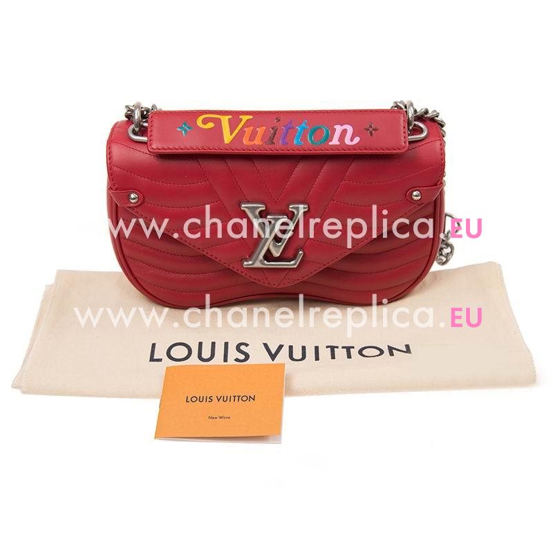 Louis Vuitton Smooth Calf Leather New Wave Chain Bag MM M51943
