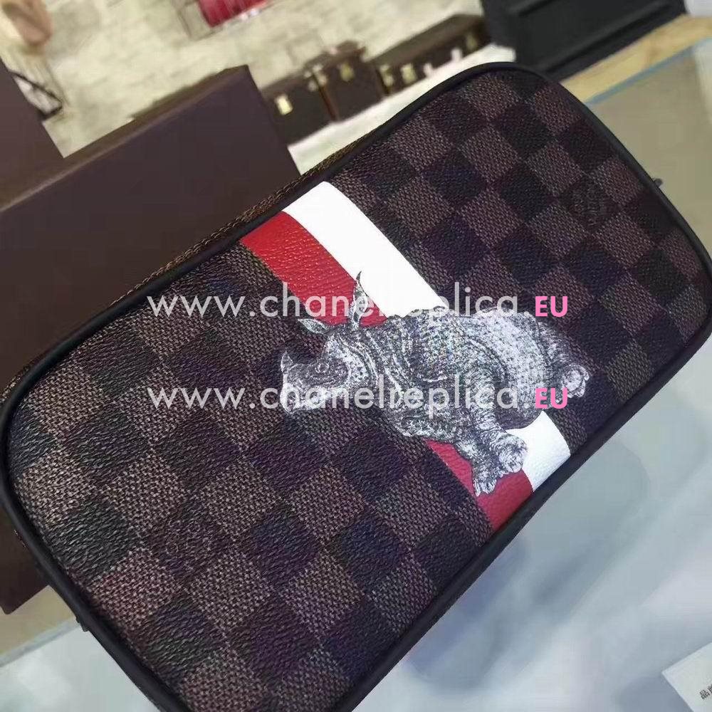 Louis Vuitton POCHETTE VOLGA Damier Ebene coated canvas Handle Bag M63350