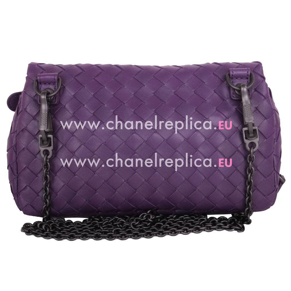 Bottega Veneta Crossbody Nappa Woven Shouldbag Purple B5941672