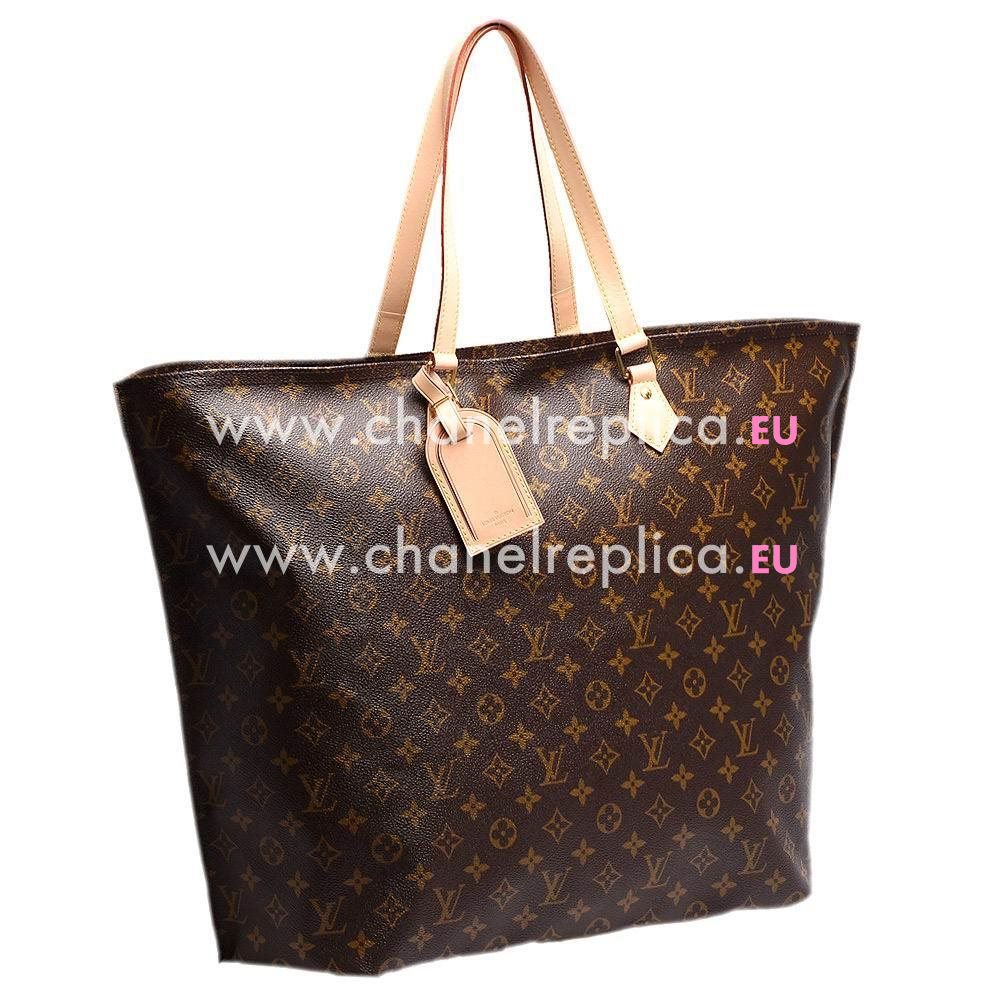 Louis Vuitton Monogram Canvas All-in GM Size Handbag M47030