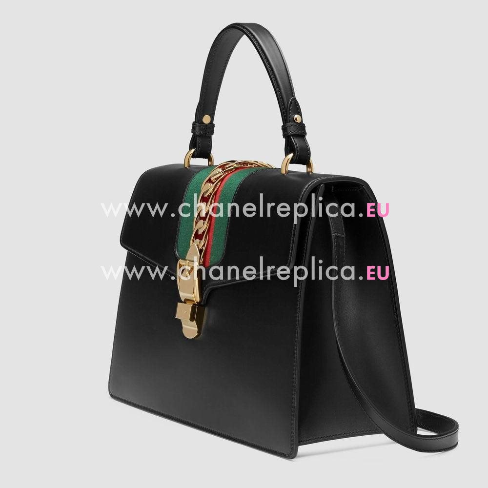 Gucci Sylvie leather top handle bag 431665 CVL1G 1060