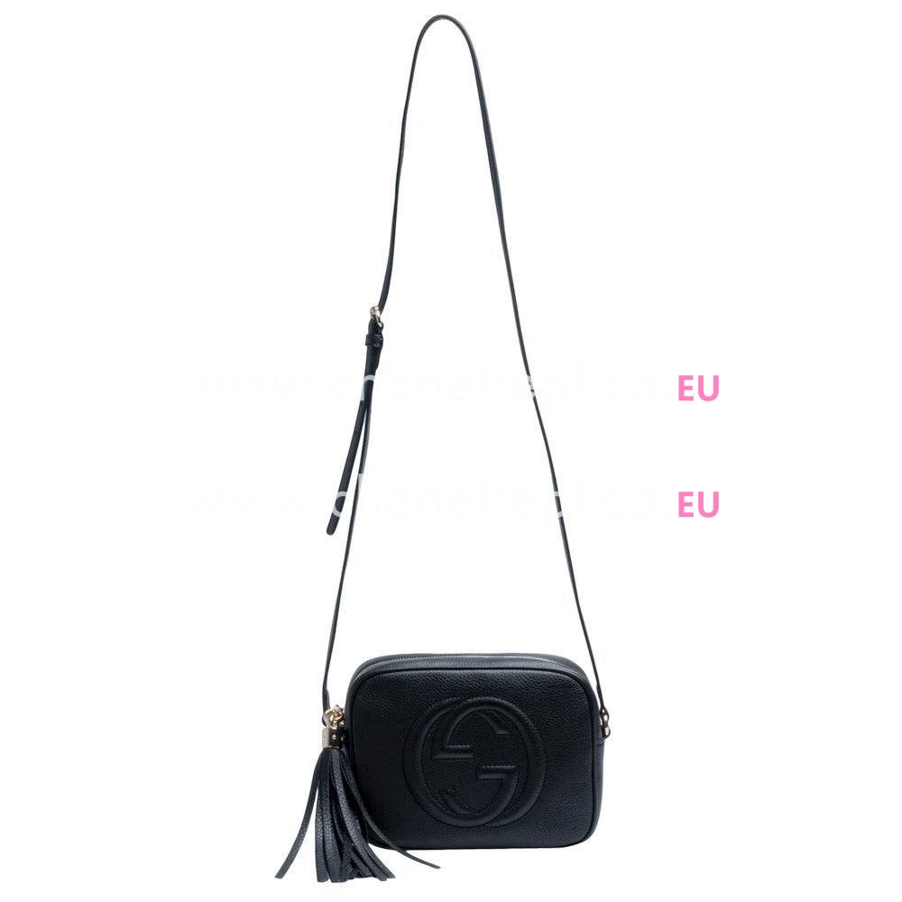 Gucci Soho Disco Calfskin Bag In Dark Blue G5594624