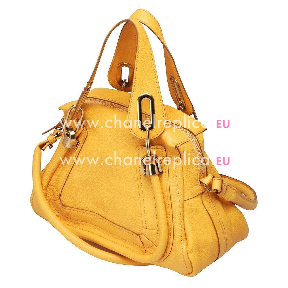 Chloe Mini Party Caviar Calfskin Bag In Sun yellow C5108716