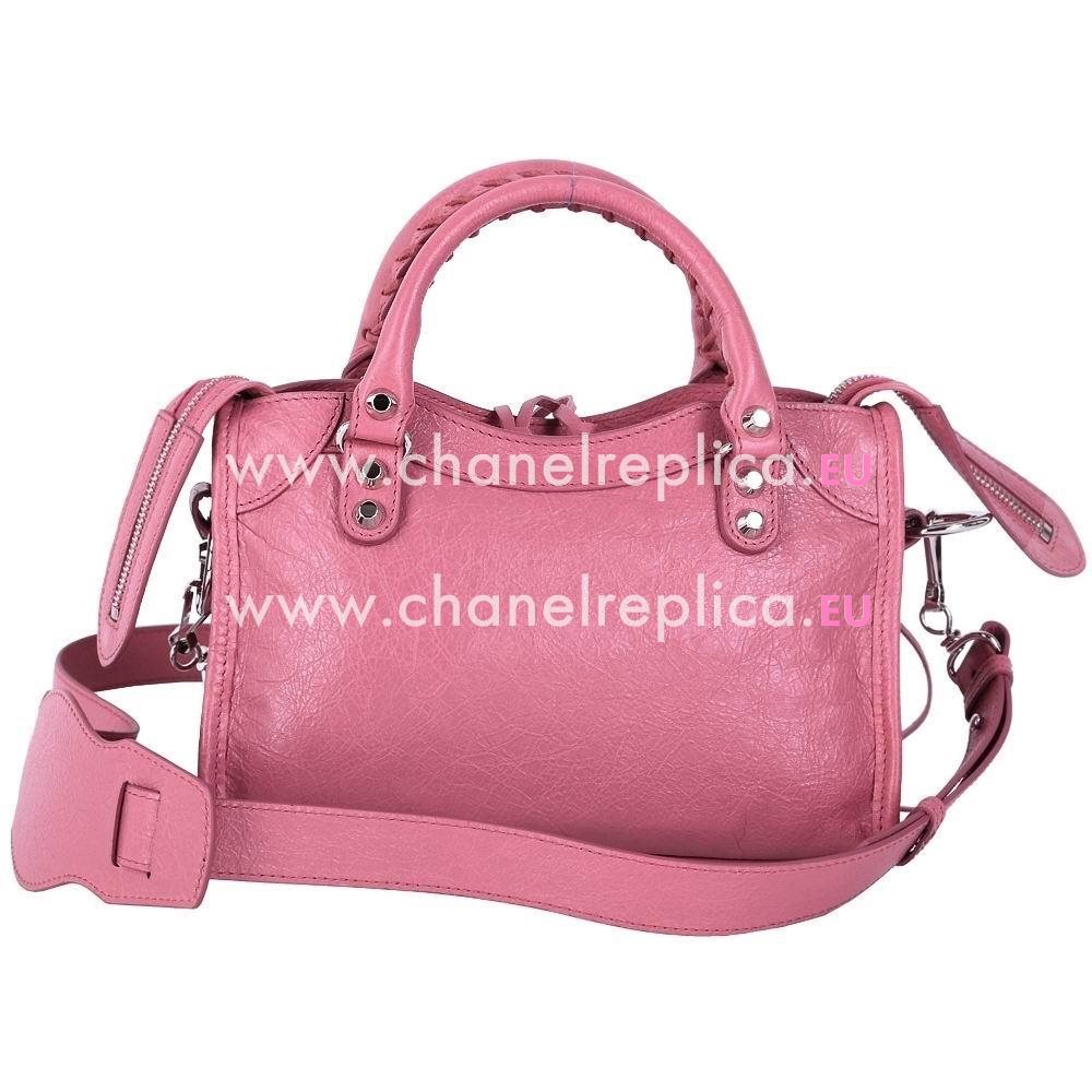 Balenciage City Lambskin Silvery hardware Classic Mini Bag Pink B2055038
