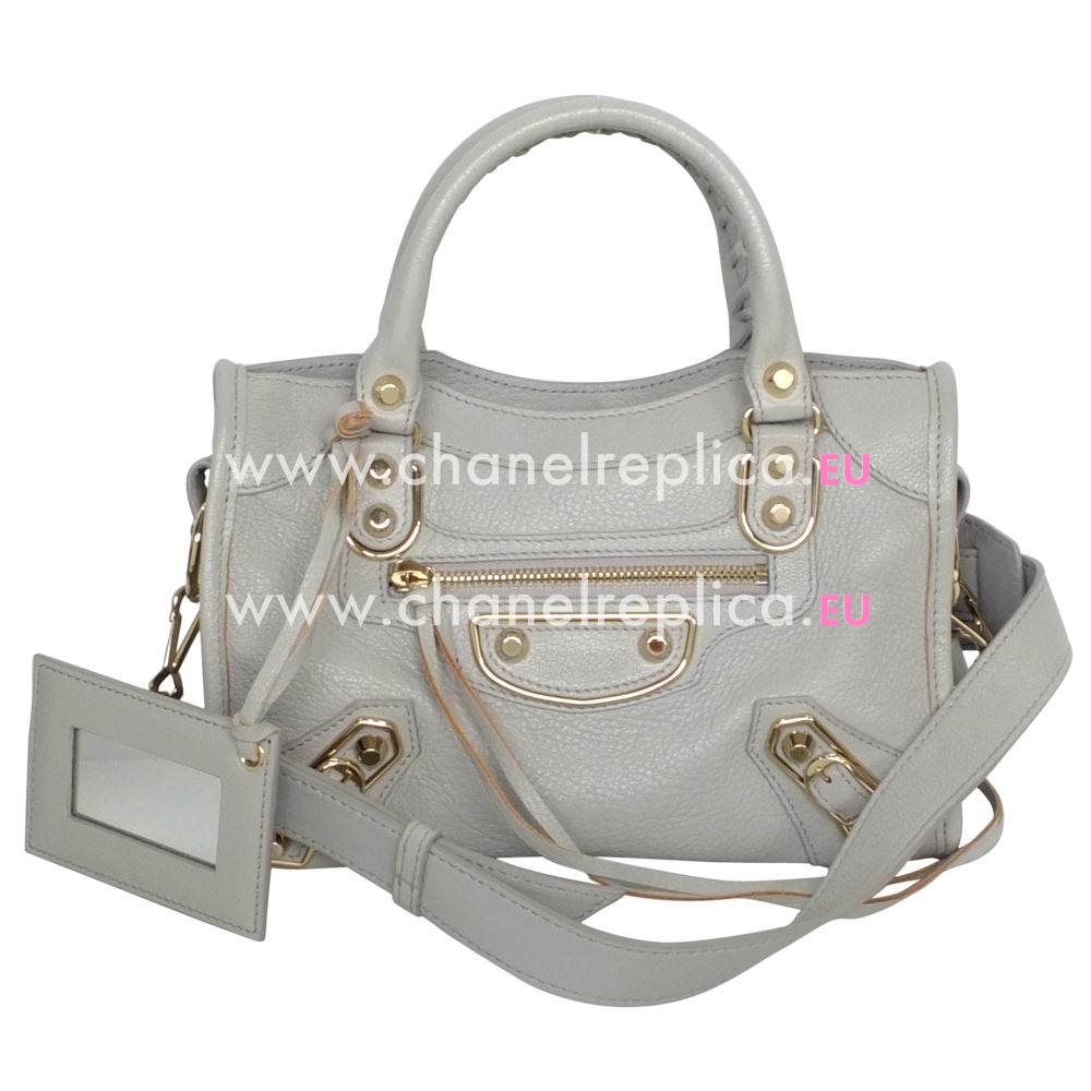 Balenciage City Lambskin Gold hardware Classic Bag Gray B2054972