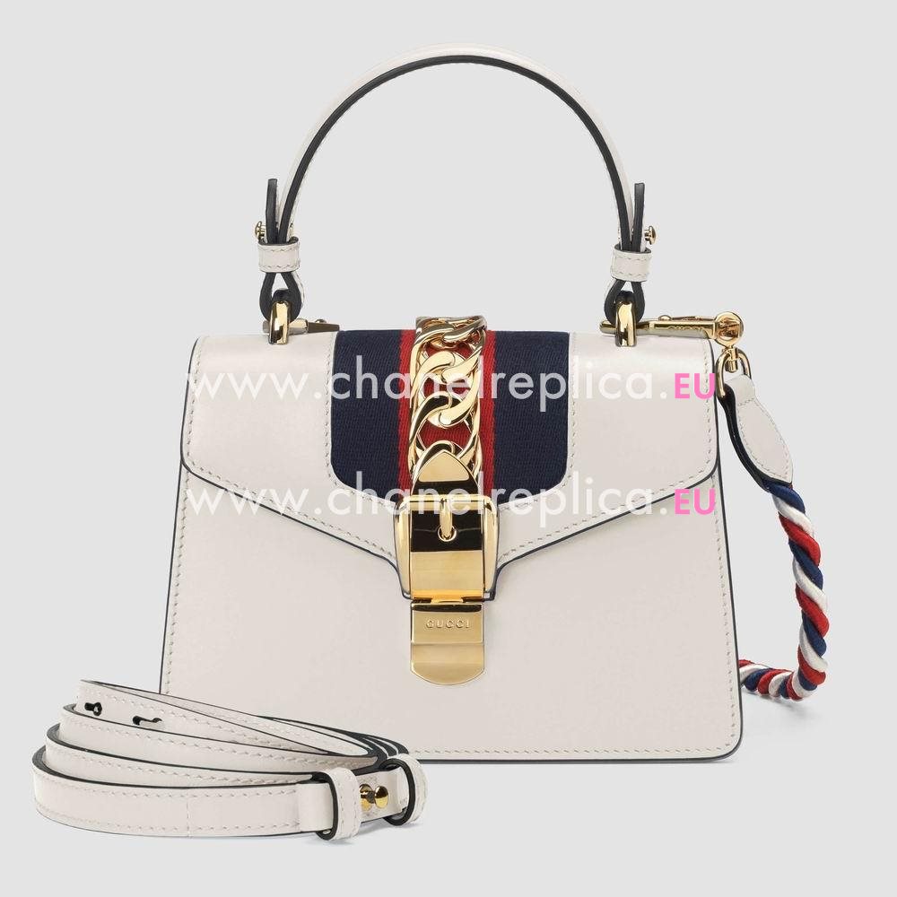 Gucci Sylvie leather mini bag 470270 D4ZAG 8605