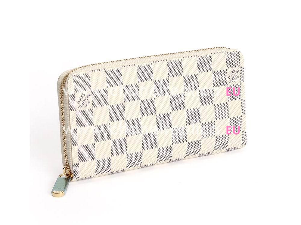 LOUIS VUITTON DAMIER AZUR CANVAS ZIPPY WALLET N60019