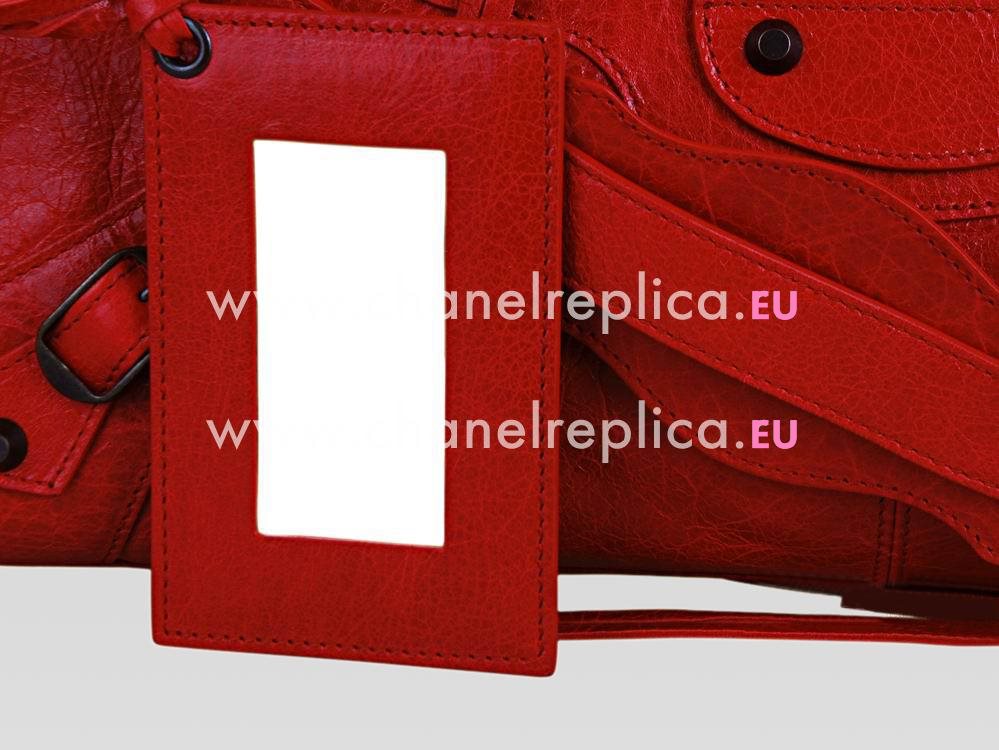 Balenciaga Medium Lambskin Hand/shoulder Small Studs Red 168028RED