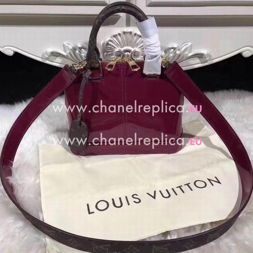 Louis Vuitton Monogram Vernis Leather Alma BB Crossbody Bag M54785