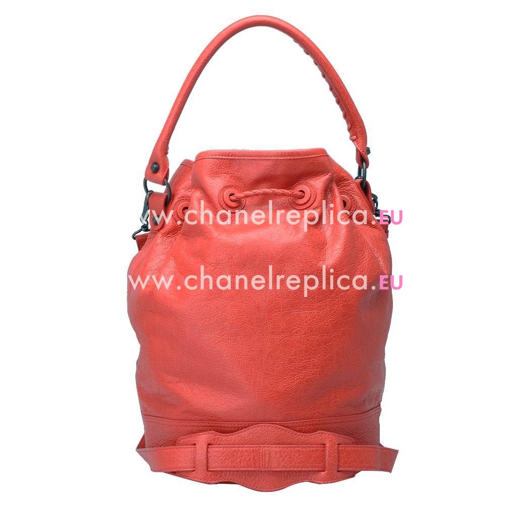 Balenciage Lambskin Aged Brass hardware Bag Coral B570416