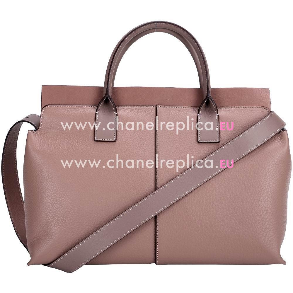 Chloe Gate Calfskin Hand Bag In Pink C5835392