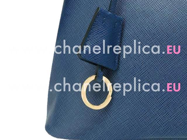 Prada Lux Saffiano Classic Triangle Logo Cowhide Handle/Shoulder Bag RoyalBlue P415568