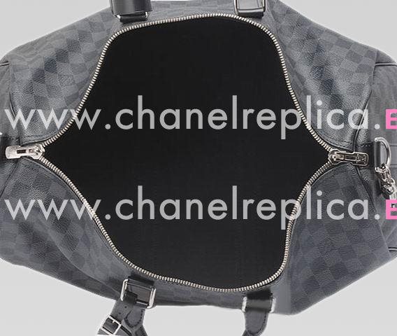 Louis Vuitton Camier Graphite Canvas Keepall 45 With Strap N41418