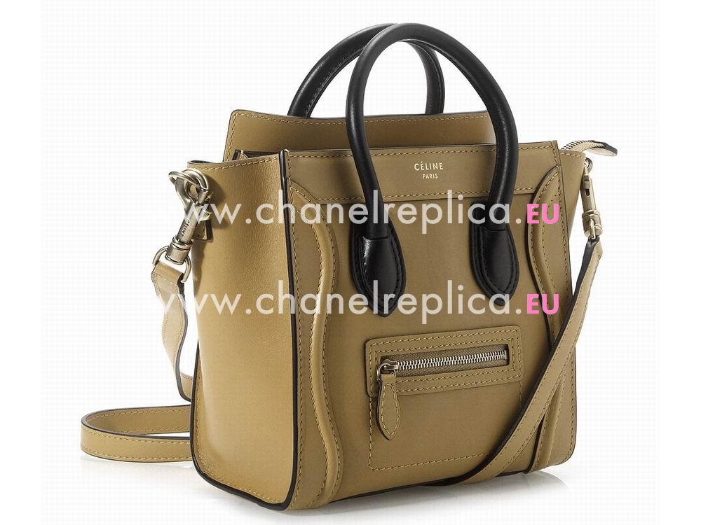 Celine Smooth Calfskin Nano Luggage Micro Earth Yellow CE62027