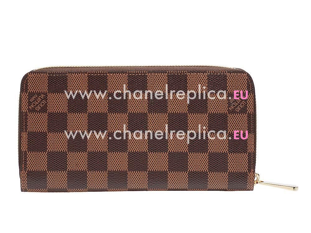 Louis Vuitton Damier Ebene Canvas EVASION Long Wallet N61241