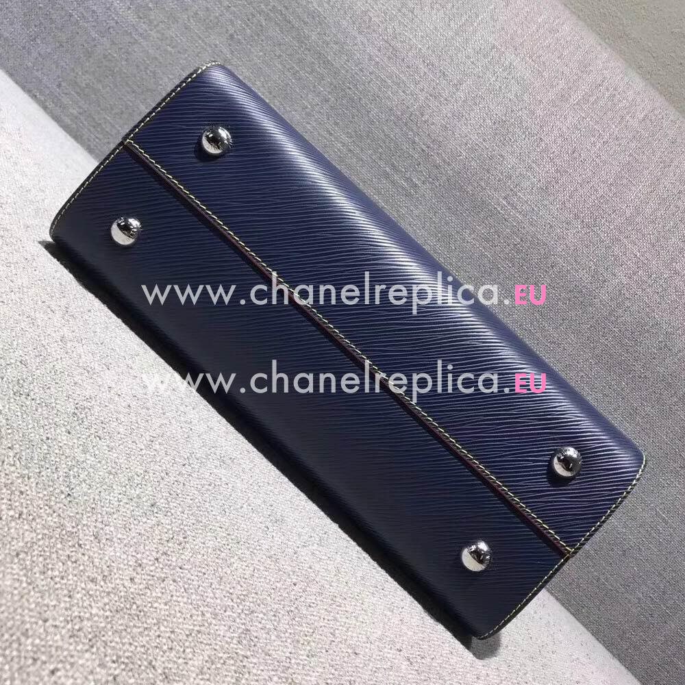 Replica Louis Vuitton Epi Leather Twist Tote Bag Indigo M54980