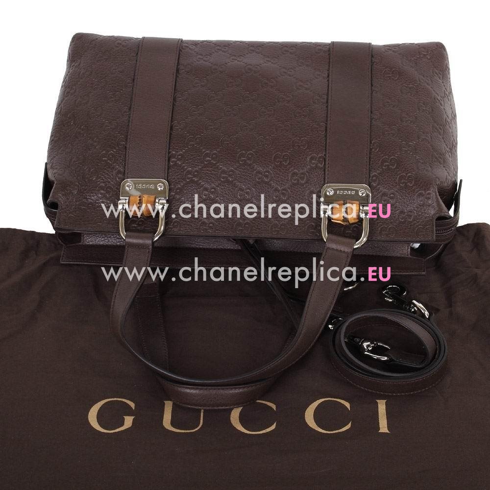 Gucci Emily Guccissima Calfskin Bag In Dark Coffee G5722914