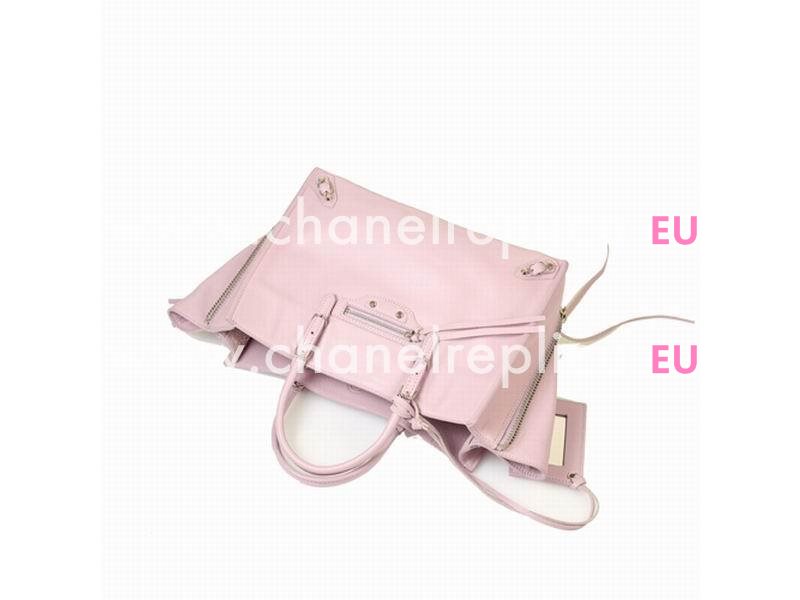 Balenciage Papier A6 Zip Calfskin Gold hardware Bag Light Purple B20558075