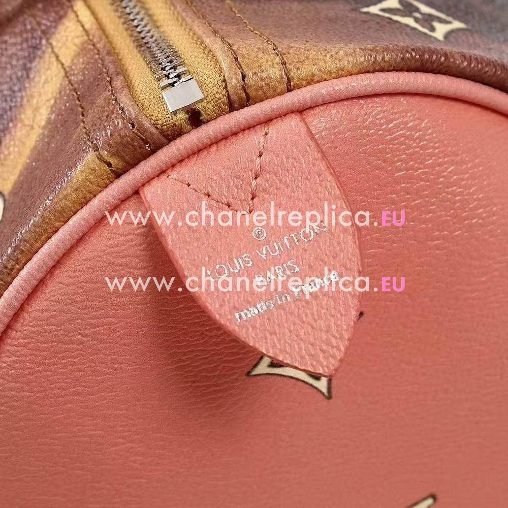Louis Vuitton Speedy 30 Frgonard Canvas Body Bag Pink M43307