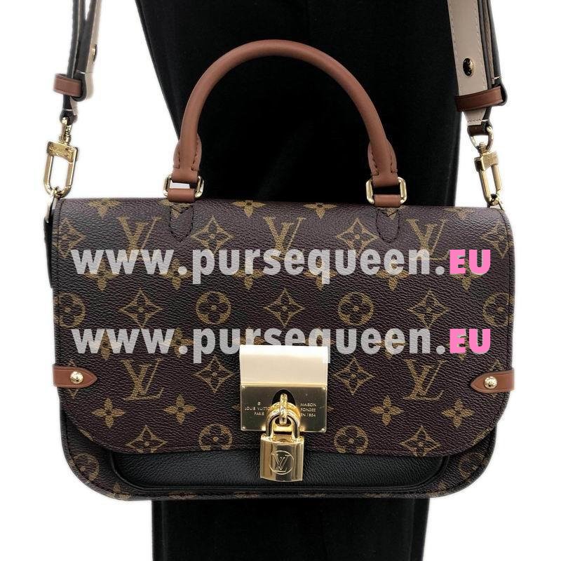 Louis Vuitton Monogram Canvas And Grained Leather VAUGIRARD Handbag M44354