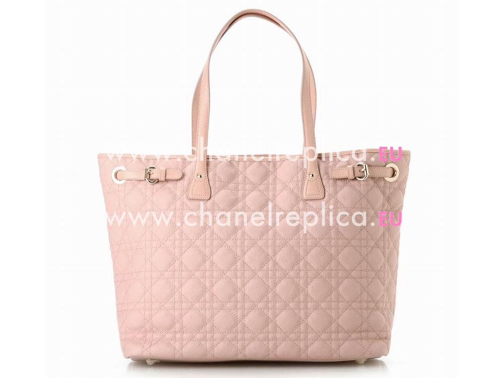 Christian Dior Panarea Canvas Medium Tote Bag Nude Pink D98951