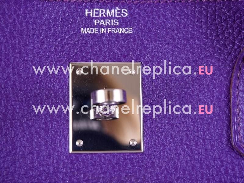 Hermes Birkin 40 Iris Togo Leather Palladium Hardware Hand Sew HB1040IRP