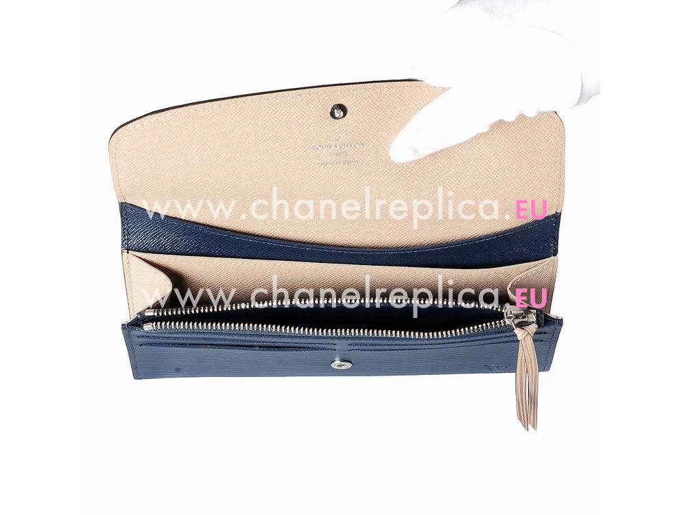 Louis Vuitton Epi Leather Emilie Wallet Blue M60854