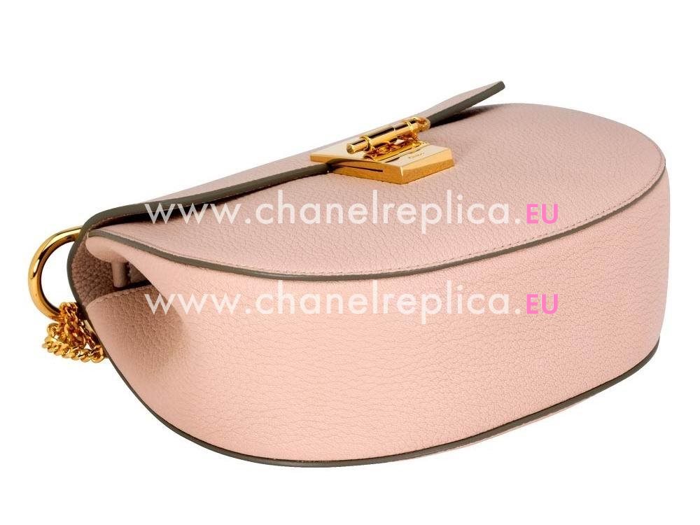 Chloe Drew Grain Golden Chain Medium Bag Nude Pink CH982800