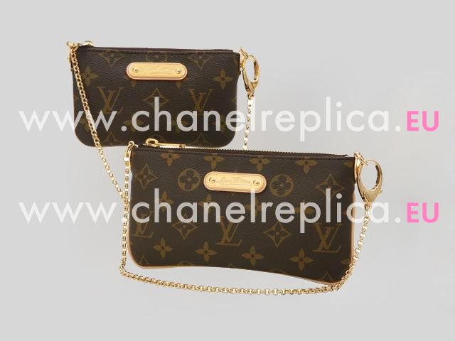 LOUIS VUITTON MONOGRAM CANVAS MILLA CLUTCH MM M60094