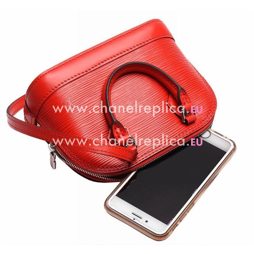 Louis Vuitton Classic EPI Leather Alma Nano Calfskin Bag In Pappy Red M50516