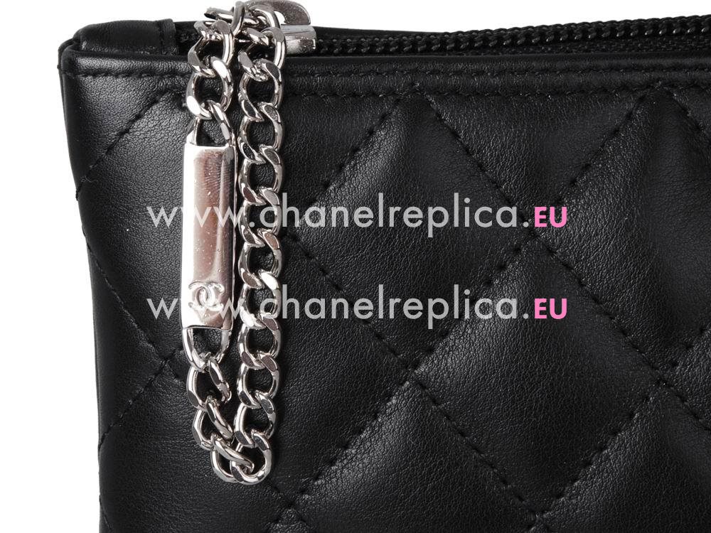 Chanel Lambskin Cambon Tote Bag Black(Black CC) A28126C