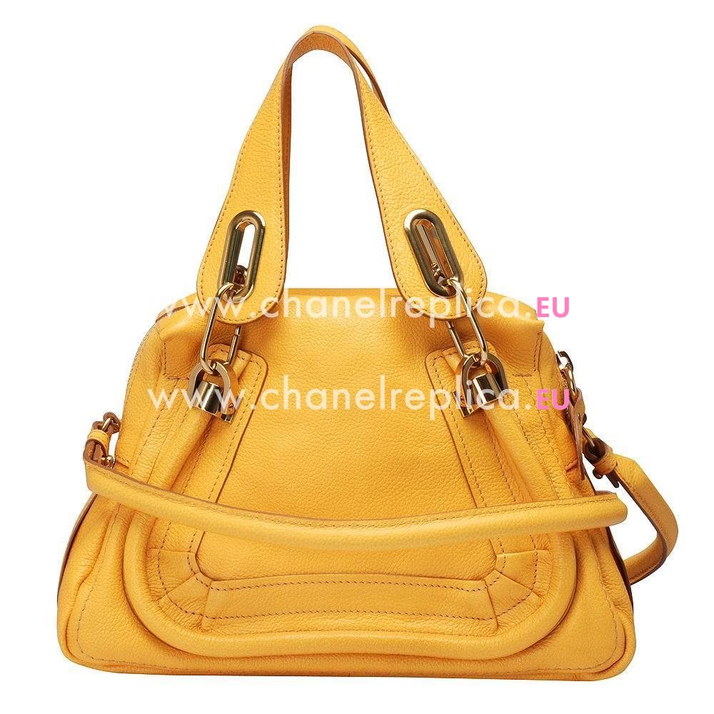 Chloe Mini Party Caviar Calfskin Bag In Sun yellow C5108716