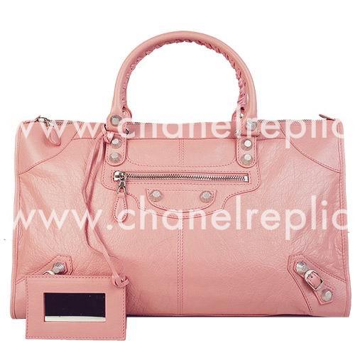 Balenciage Gaint 12 Work Lambskin Silvery hardware Bag Pink B2055107