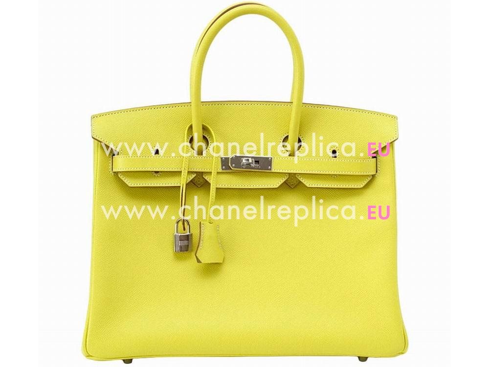 Hermes Birkin 35 Lime Candy Epsom Leather Palladium H1035EYH