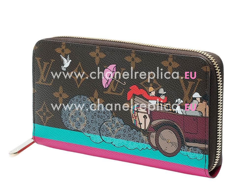 Louis Vuitton Monogra Canvas Zippy Wallet Evasion M61360