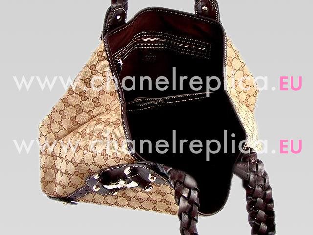 GUCCI PELHAM MEDIUM SHOULDER BAG IN BROWN G137621-B