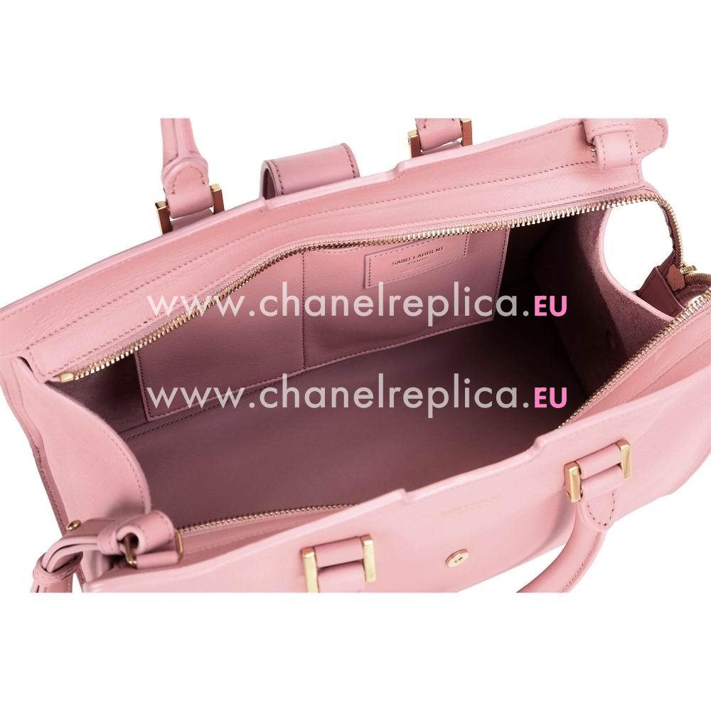 YSL CABAS PETIT CABAS Y Calfskin Medium Bag In Pink YSL5369046